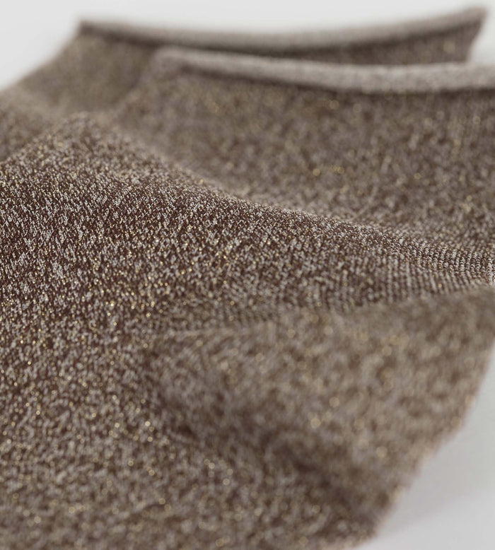 Chaussettes femme en lurex Marron Dim Mode