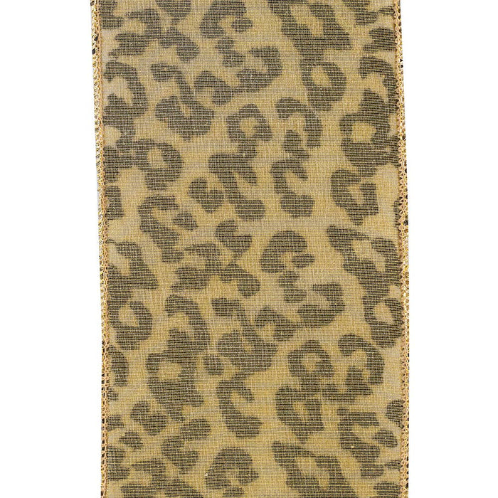 Cheetah - Jaguar Spots Deluxe, Gold/black, 4 In, 5 Yards