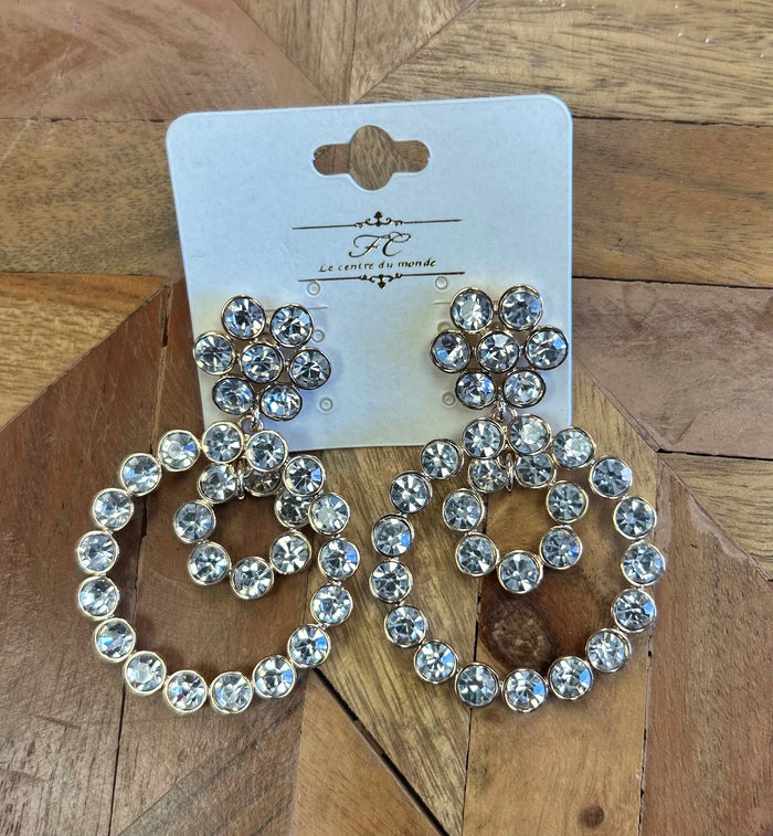 Circular Diamond Earrings