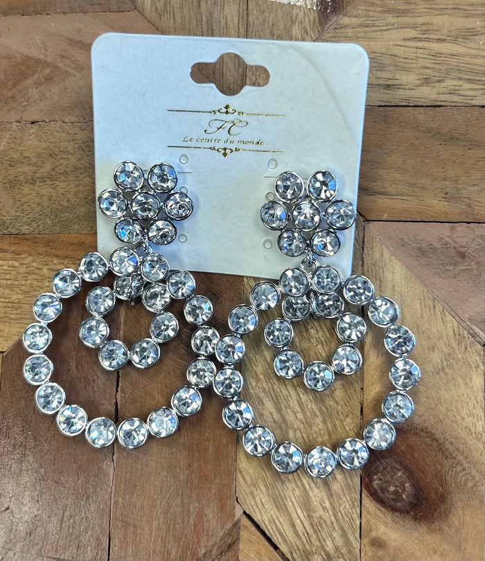 Circular Diamond Earrings