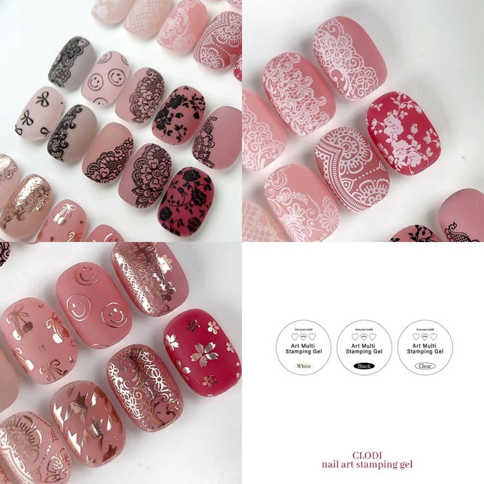 CLODI Art Multi Stamping Base and Pastel Gel Set