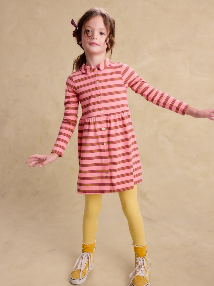 Collared Long Sleeve Shirtdress