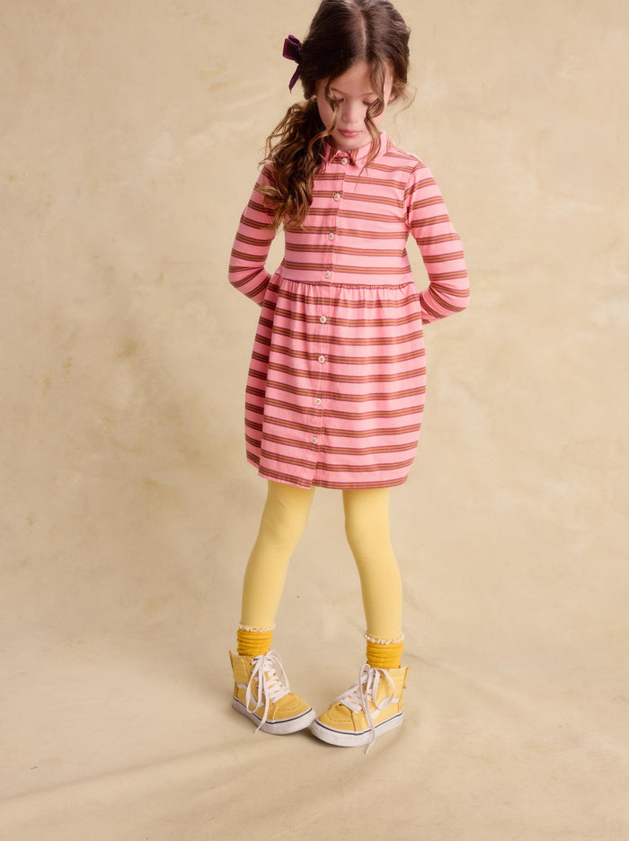 Collared Long Sleeve Shirtdress
