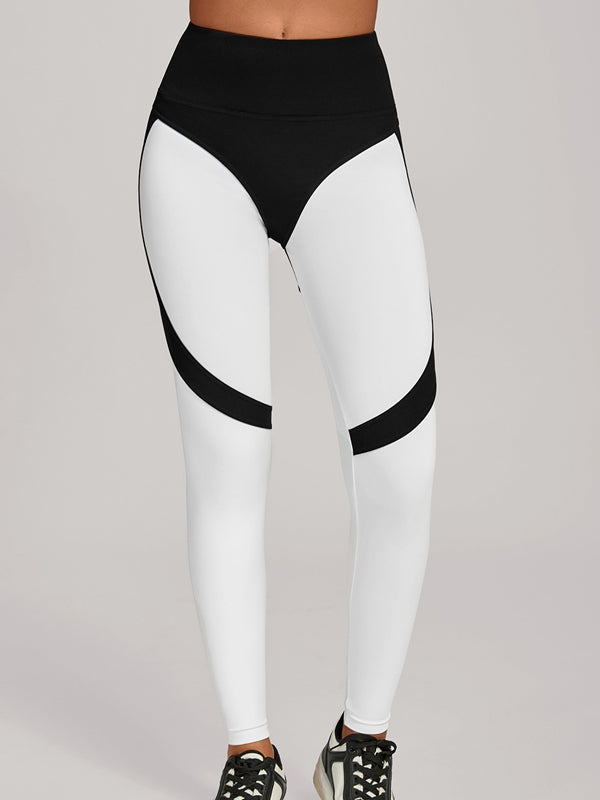 Contrast Color Push Up Yoga Leggings