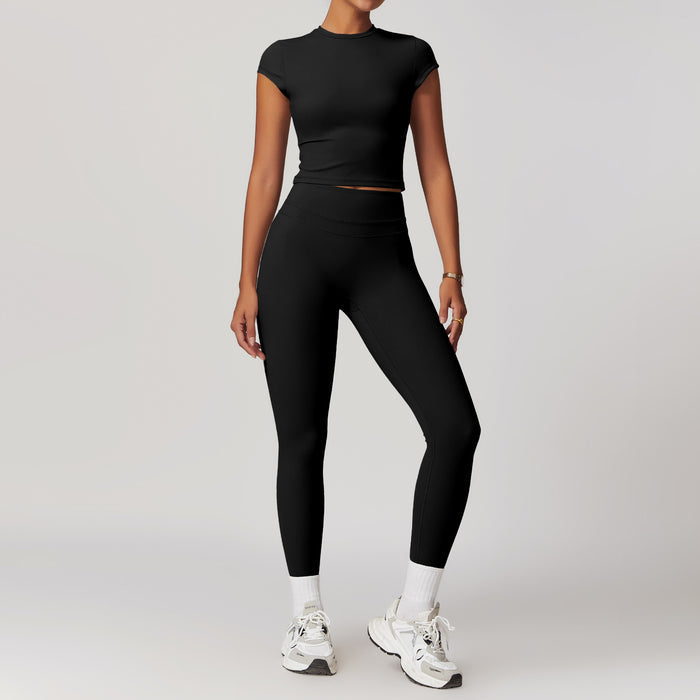 CORA Crafted Short Sleeve Top - Black
