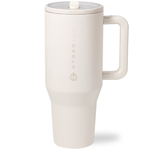 Cream HydroJug 40 oz Tumbler