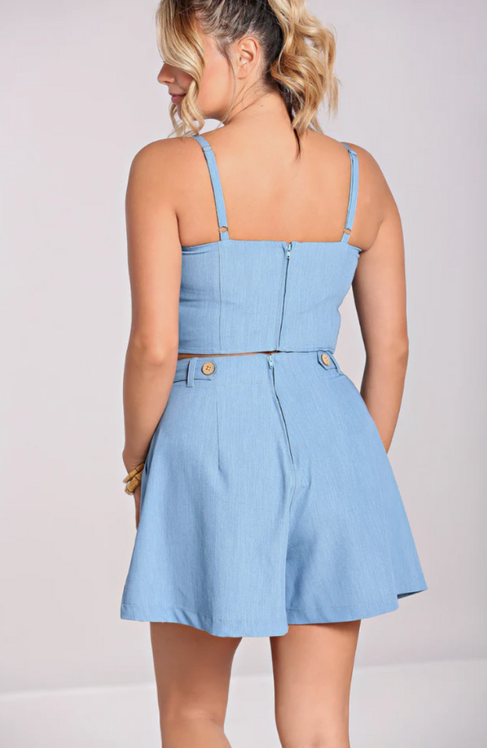 Crop Top Utah, Hellblau