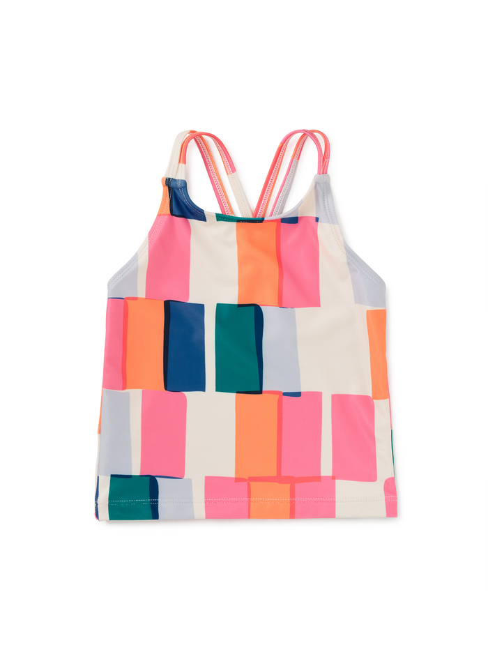 Cross Back Tankini Top