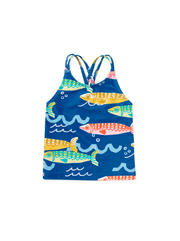 Cross Back Tankini Top