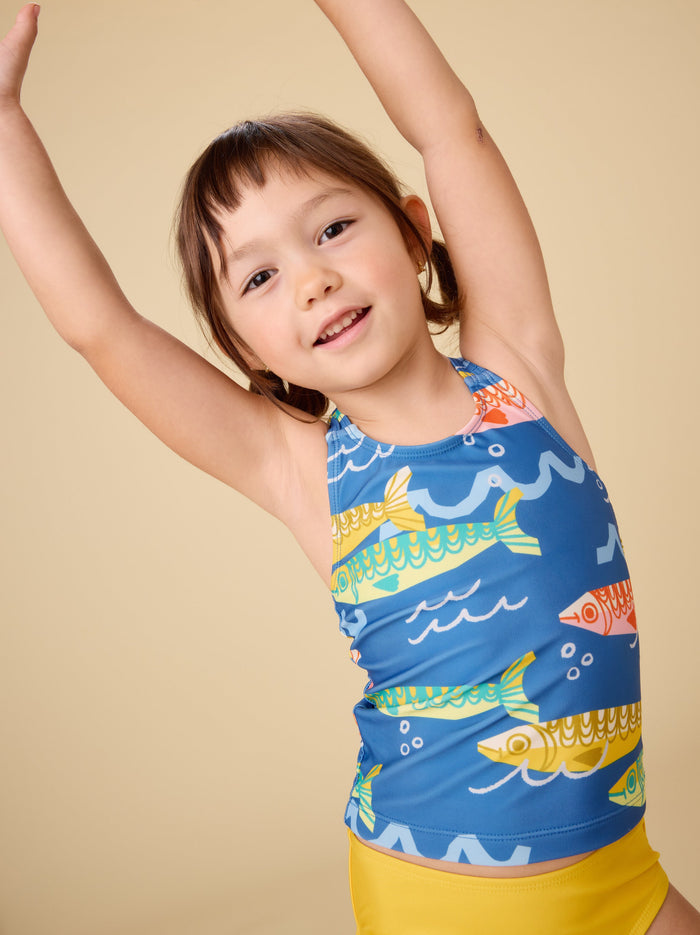 Cross Back Tankini Top