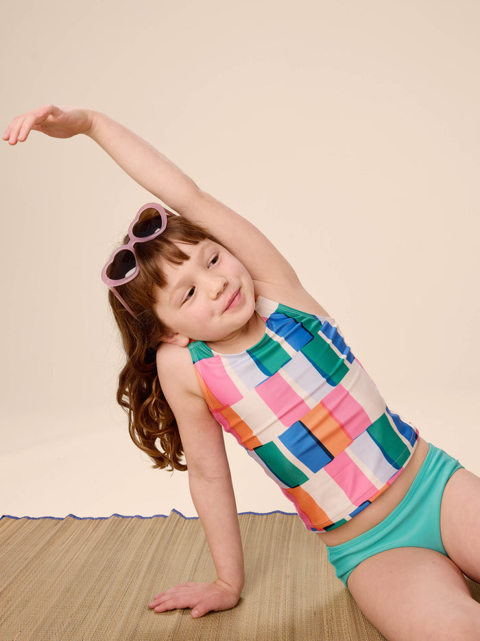 Cross Back Tankini Top