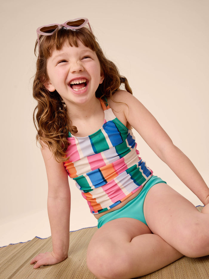 Cross Back Tankini Top