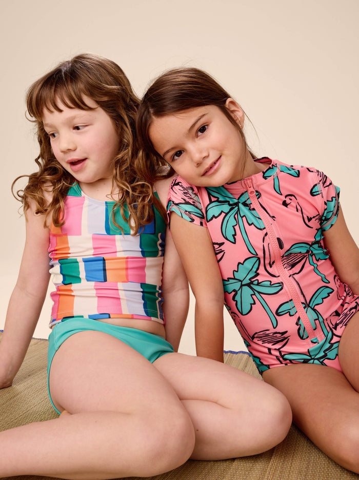 Cross Back Tankini Top