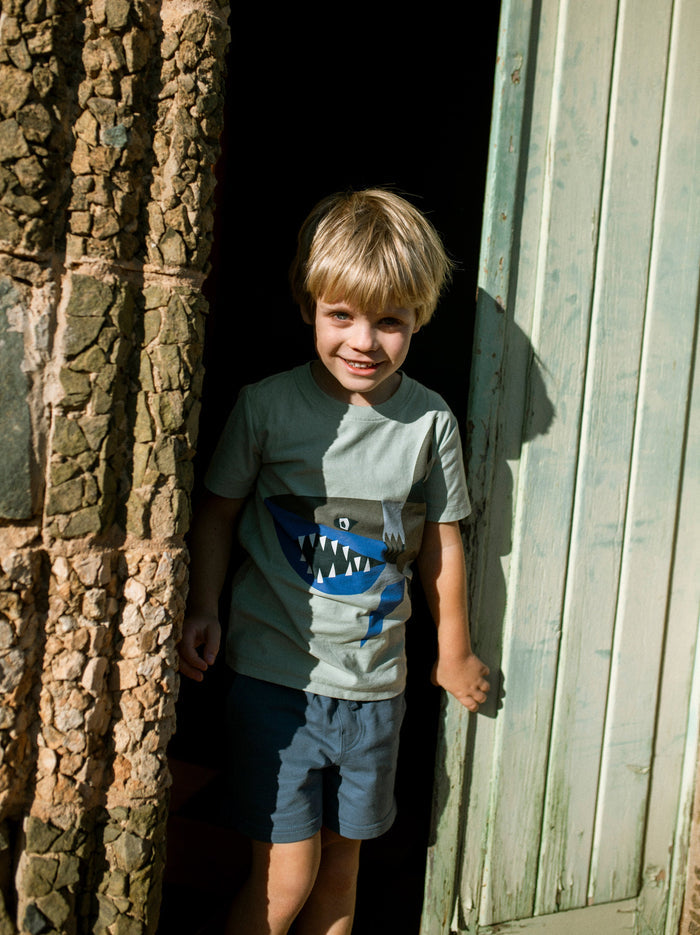 Cubist Shark Double-Sided Graphic Tee