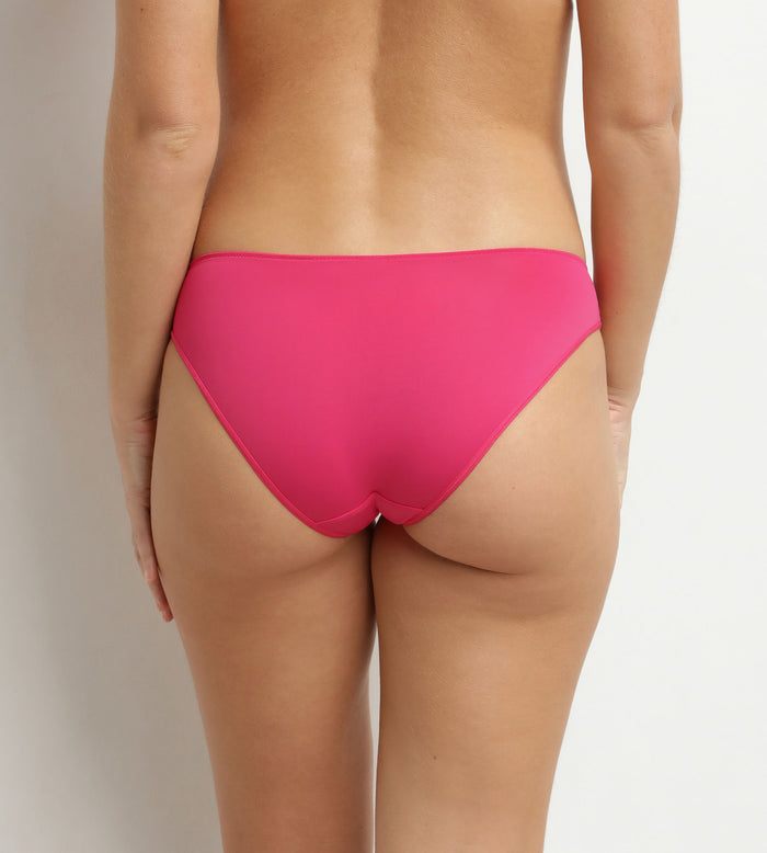 Culotte en dentelle et résille florale Fuchsia Dim Féminine