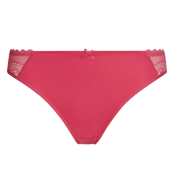 Culotte en dentelle et résille florale Fuchsia Dim Féminine