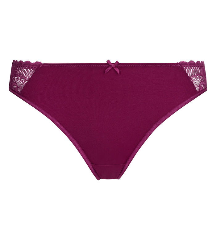 Culotte femme dentelle et résille florale Fruits des Bois Dim Féminine