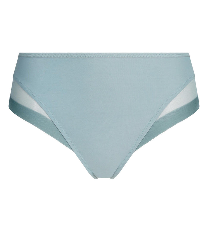 Culotte femme microfibre et tulle sauge Dim Generous