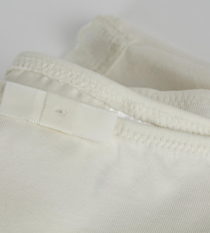 Culotte fille en microfibre et dentelle Ivoire Daily