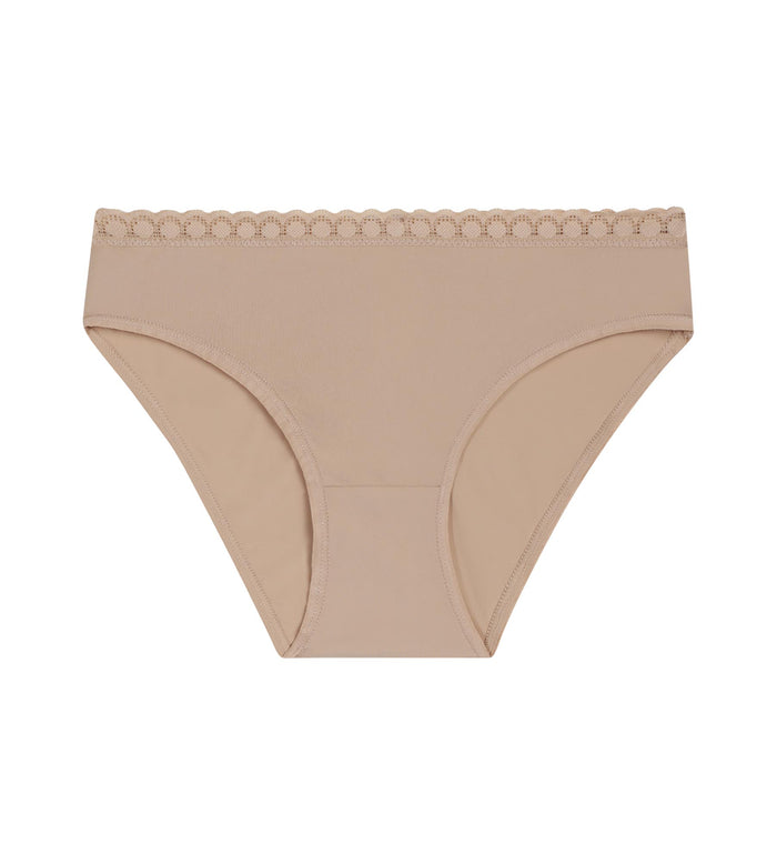 Culotte fille en microfibre et dentelle Nude Daily