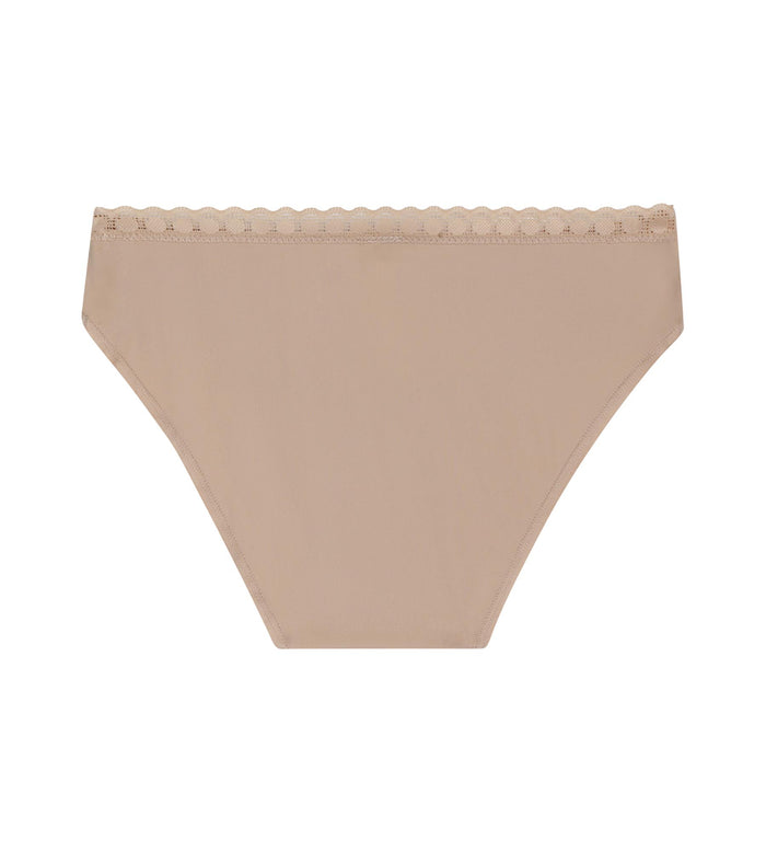 Culotte fille en microfibre et dentelle Nude Daily