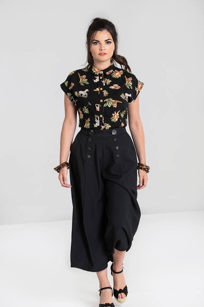 Culotte Murphy, Schwarz, Plus Size