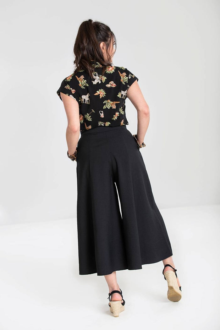 Culotte Murphy, Schwarz, Plus Size