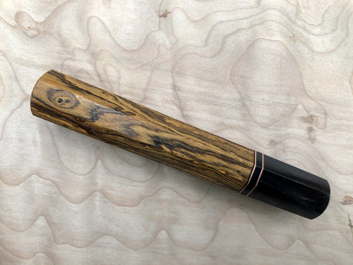 Custom Japanese Knife Handle - Bocote and Horn