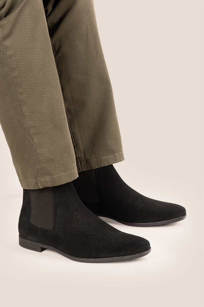 Darwin Black Suede Chelsea boot for men | Best Chelsea boots