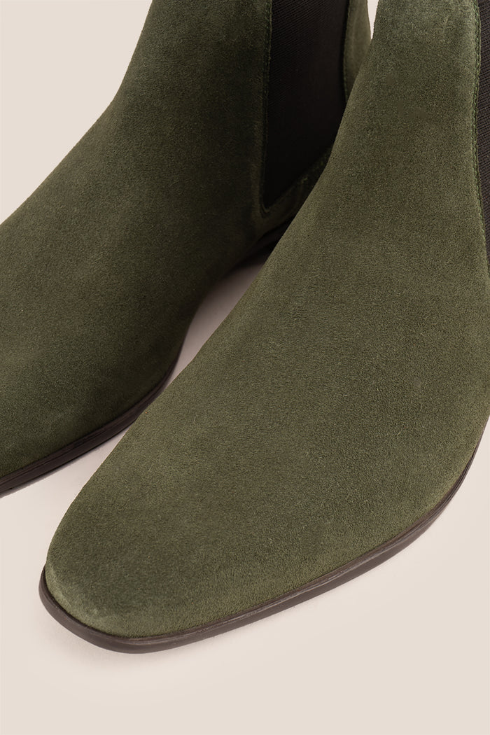 Darwin Green Suede Chelsea boot for men  | Best Chelsea boots