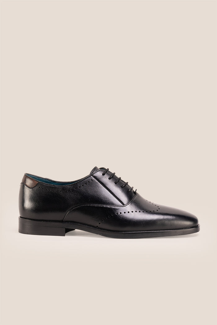 Dean Black men’s Oxford leather shoes in rich brown, crafted with premium leather for formal and smart casual occasions.