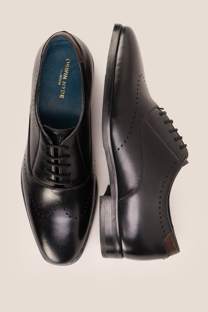 Dean Black men’s Oxford leather shoes in rich brown, crafted with premium leather for formal and smart casual occasions.