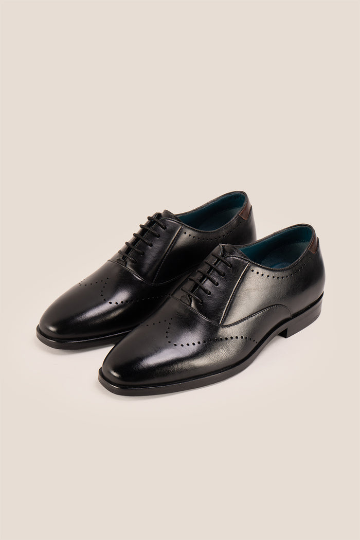 Dean Black men’s Oxford leather shoes in rich brown, crafted with premium leather for formal and smart casual occasions.