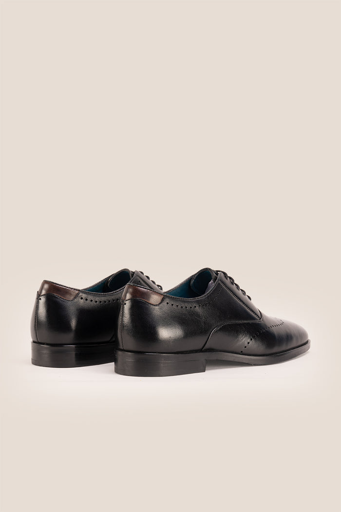 Dean Black men’s Oxford leather shoes in rich brown, crafted with premium leather for formal and smart casual occasions.