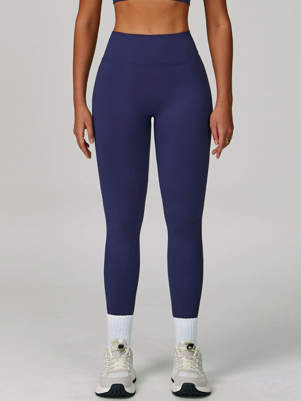 Deep V Back Seamless High-rise Leggings