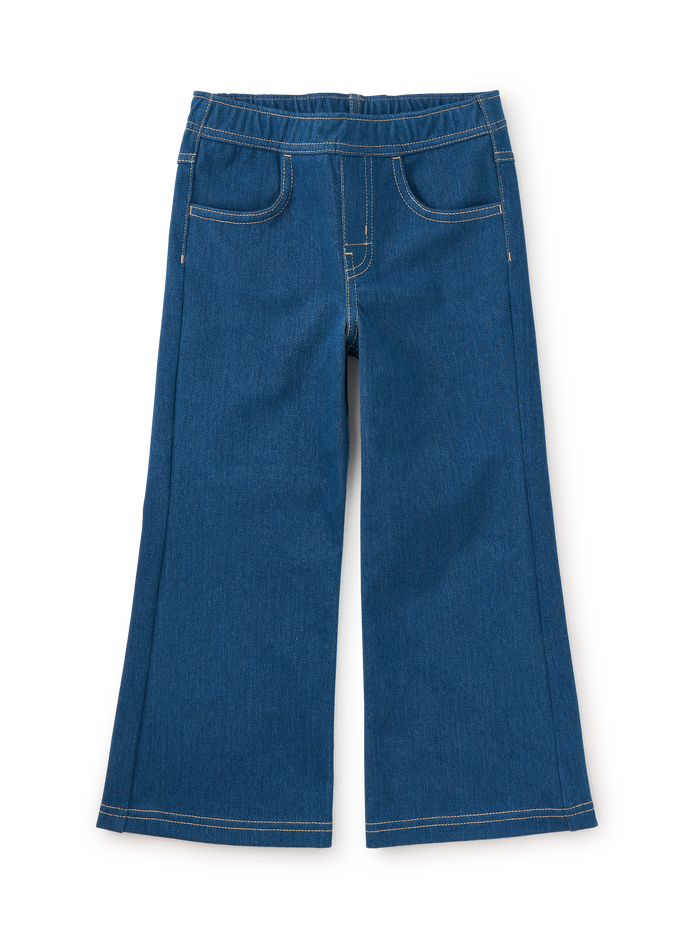 Denim-Like Flare Pants