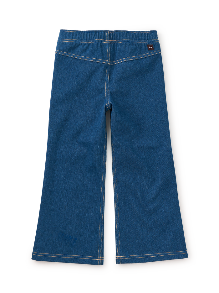 Denim-Like Flare Pants