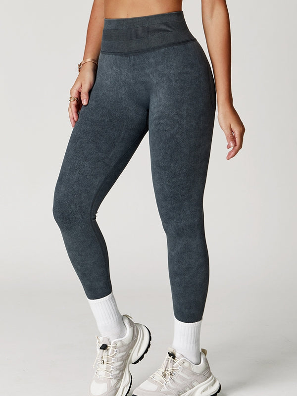 Denim Scrunch Bum High-rise Leggings
