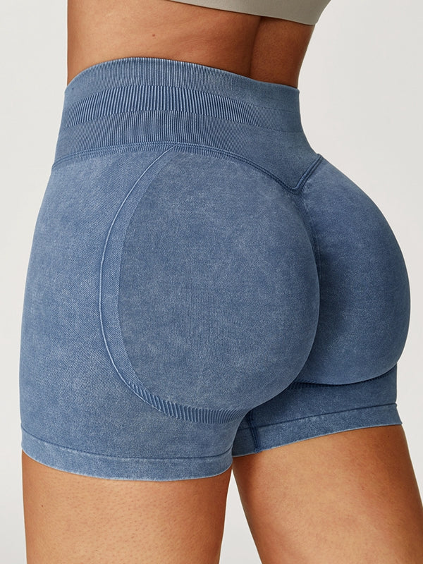 Denim Scrunch Bum High-rise Shorts