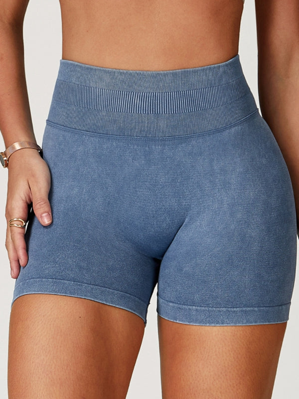 Denim Scrunch Bum High-rise Shorts