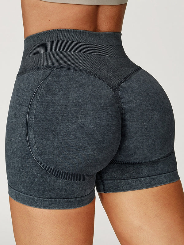 Denim Scrunch Bum High-rise Shorts