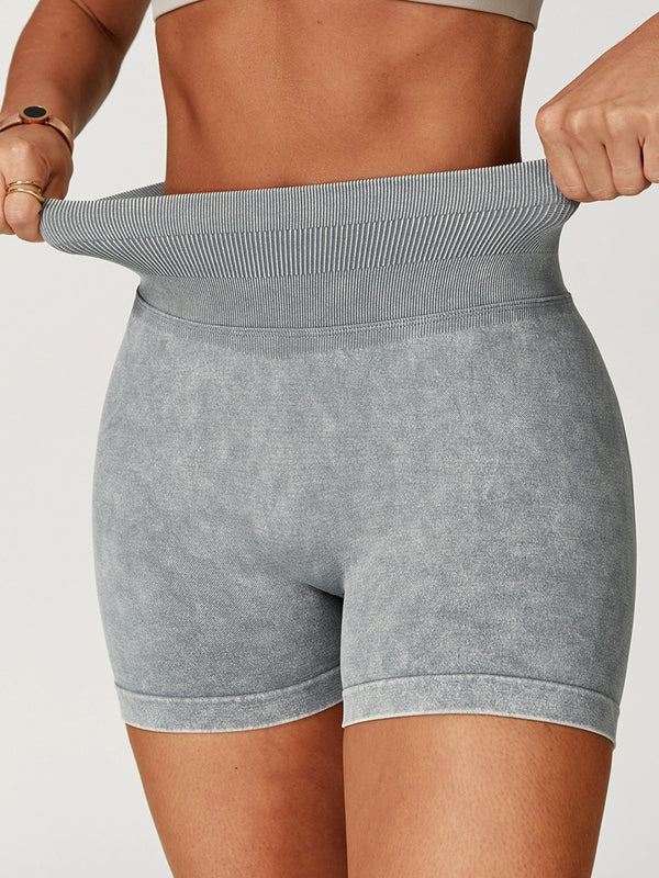 Denim Scrunch Bum High-rise Shorts