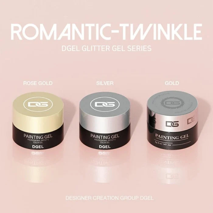 DGEL Romantic Twinkle Collection - Metallic Paint Gel