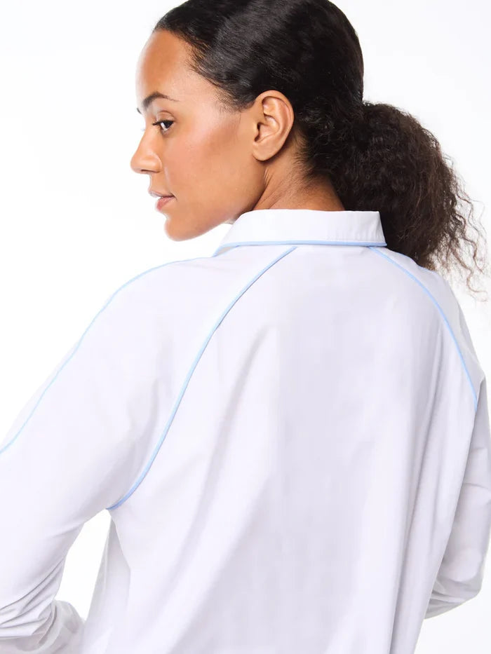 Doni LS Polo White T-Shirt