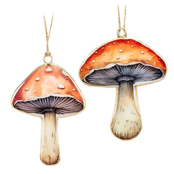 Double-sided Mushroom Ornament