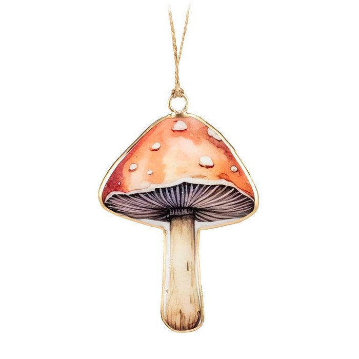 Double-sided Mushroom Ornament
