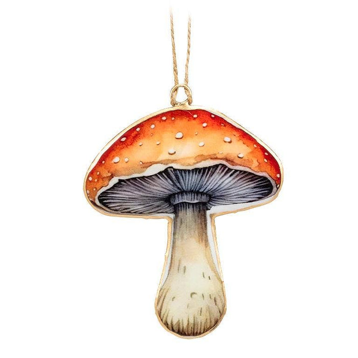 Double-sided Mushroom Ornament