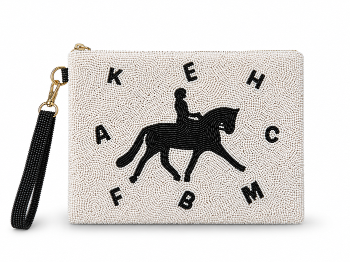 Dressage Large Beaded Pouch