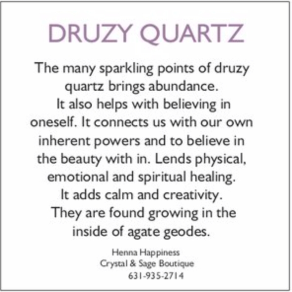 Druzy Heart