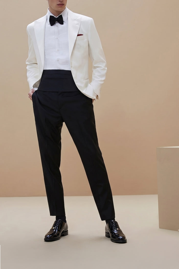 Duke Black leather patent shoes. The mens smart black shoes exude luxury and sophistication, perfect for weddings